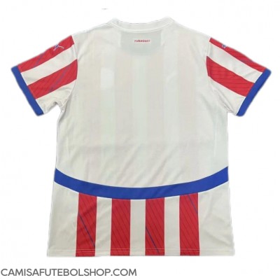 Camisa de time de futebol Paraguai Replicas 1º Equipamento Copa America 2024 Manga Curta Camisa de time de futebol Paraguai Replicas 1º Equipamento Copa America 2024 Manga Curta